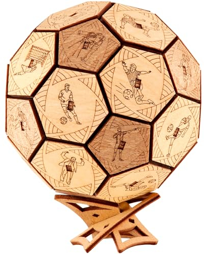 ESC WELT Quest Ball Geheimfach - 3D Escape Room Spiel - Holz-Denkspiel für Erwachsene & Jugendliche - Geniales Puzzle mit verstecktem Fach - Interaktives Familienspiel