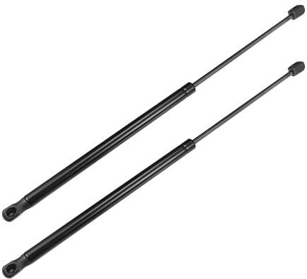 QUARKZMAN Gasdruckfeder Für Ford Fiesta VI 2008-2017 2 Stück | Kohlenstoffstahl, Schwarz, Einbauort: vordere Heckkl., Ausgef. Länge:55cm, Zusamm. Länge:33cm