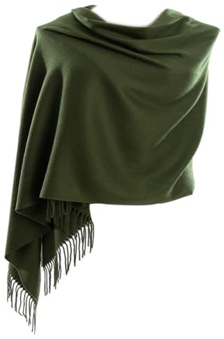 CYZLANN Damen-Schals, weiche Schals und Wraps, Kaschmir-Haptik, Schals für Damen und Herren, Cremeweiß, Einheitsgröße