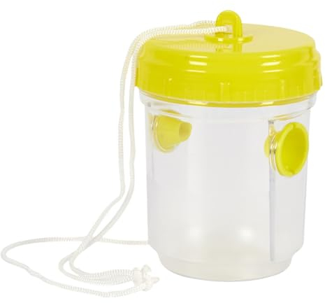 Wespenfalle - ø 13,5 x 9 cm - Wespenfänger - Wespenvertreiber - Innen & Außen - Wespen - Insektenfalle - Schädlingsbekämpfung - Gelb