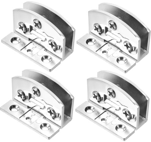Artibetter 4stücke Scharniere Für Glastüren Aus Edelstahl Für Duschtüren Robuste Glasklemme Metallbeschlag Für Badezimmer Installieren