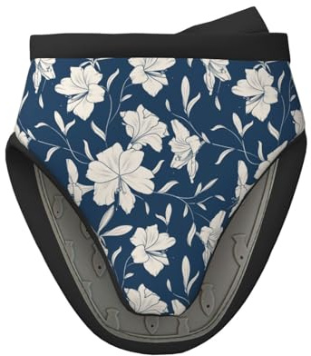 Mini gants de cuisine en silicone résistants à la chaleur pour la cuisine et la pâtisserie - Motif fleurs de lys - Bleu marine
