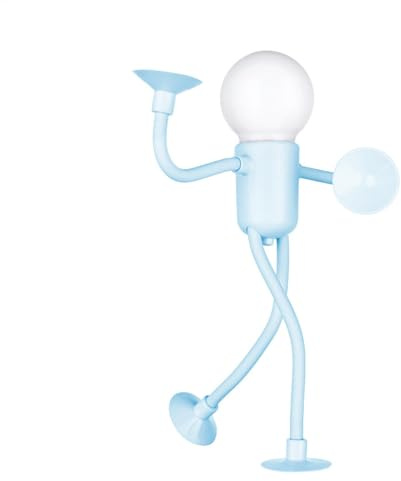 Changeable Shape Funny Sportsman Night Light, 2024 Fun Night Light with Suction Cup,Cute Light Bulb Man minis Night Light,Bendable Desk Lamp Ornaments for Home