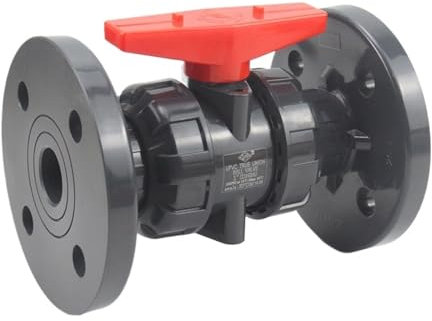 AWWVRLMM 1pc 1/2 ~ 2 Flansch Kugelhahn Industrielle Wasseraufbereitung PVC Rohr Ventil Garten Wasser Rohr Stecker Union Joint