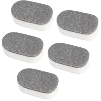WRITWAA 5pcs Household Kitchen Cleaning Sponge Scouring Pad Grey Dishwashing Pad Sponge Cloth for Kitchen Cleaning Scourer