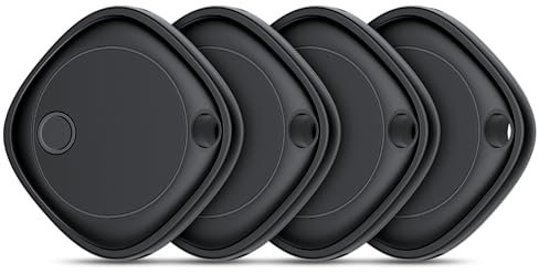 Air Tag Tracker Bluetooth Item Finder - 4 Pack,Key Finder Locator Compatible with Apple Find My (iOS Only), IP67 Waterproof, Replaceable Battery,Tracking Tag for Keys, Suitcase, Bag, Wallet