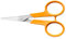 Fiskars Classic Manicure Scissors, Rounded Tips, Right- and Left-Handed, Total Length: 10 cm, Improved Handle ergonomics, Quality Steel/Plastic, Orange, 1075060