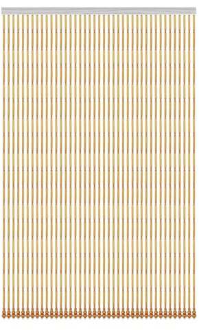LRYELWA Perlenvorhang Türvorhang aus Bambus,Hängender Bambusvorhang Raumteiler oder Türdekoration,Fliegenvorhang für Fenster,Zimmer,Balkontür,mit Zubehör (150cm x 200cm 100 Stränge)