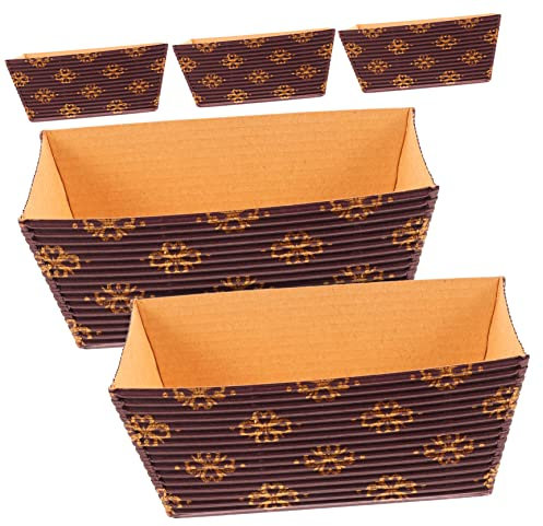 ULTECHNOVO Set da 25 Pezzi di Stampi in Carta Ondulata per Pane e Dolci, Pratici e Impilabili, Design Creativo, per Feste All'aperto e Cottura in Forno