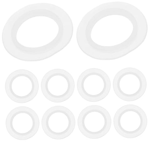 CATIEBYE 10Pcs Silicone Sink Drain Gasket Seal Rings for Kitchen and Bathtub Basin Mounting Sealing Washers Preventing Water Leakage