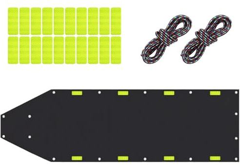 Slittino da Slitta Resistente Riflettente - Da Caccia - Rinforzato Flessibile con Corda per Neve Pesca Caccia Sport Invernali All'aperto