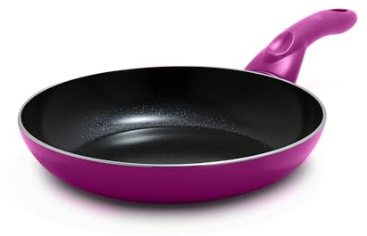 GreenLife Essentials 8 Frying Pan Skillet, PFAS-Free Ceramic Nonstick, Induction Ready Cookware, Dishwasher Safe, Magenta Pink