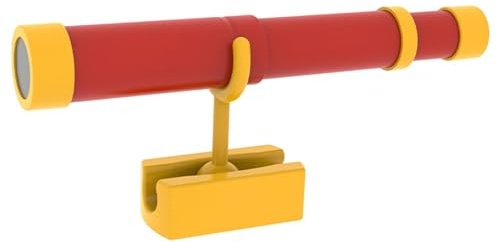 Yunhgft Playhouse Teleskop Fernrohr für Piratenschiff Kinder Ausziehbares Entdeckerzubehör Als Pädagogisches Spielzeug für Abenteuer Naturbeobachtung Freizeit, Rot Und Gelb