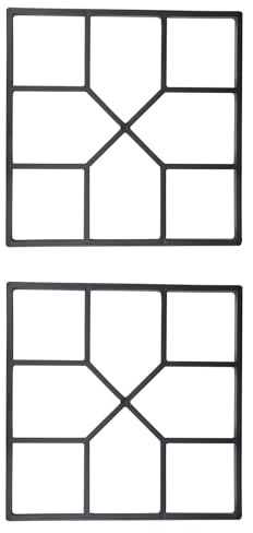 KOMBIUDA Stampo per Pavimenti in Plastica 2 Pezzi, Creatore di Modanature per Percorsi Fai da Te, Strumento Modellazione Cemento per Giardino, Terrazze e Bordi Piscina, Materiale Ecologico