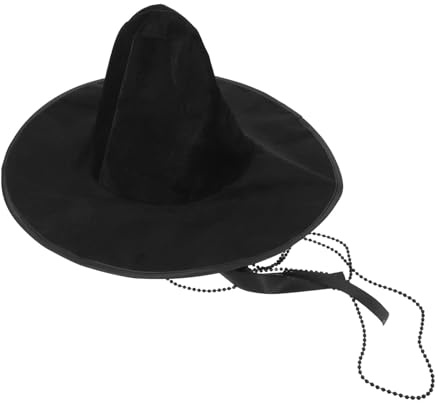 Healifty Traditional Korean Drama Flat Top Hat for Men – Ancient Hanfu Official Headwear for Stage Performances, Cultural Ceremonies, and Cosplay