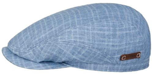 Stetson Driver Barista Schirmmütze Flatcap kariert Made in EU Herren Frühling Sommer