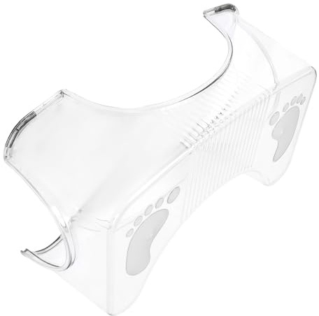 JECOMPRIS Tabouret de Toilette Antidérapant en Pet Transparent, Léger et Moderne, Repose-Pieds pour Garçon et Filles et Personnes Âgées, pour Salle de Bain et Toilettes