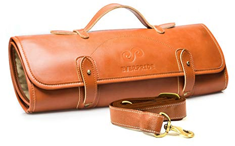 EVERPRIDE Bolsa Enrollable para Cuchillos de Chef con Capacidad para 10 Cuchillos y Herramientas de Cocina. Estuche Duradero para Chefs Profesionales. La Bolsa de Chef se Lleva fácilmente con asa o