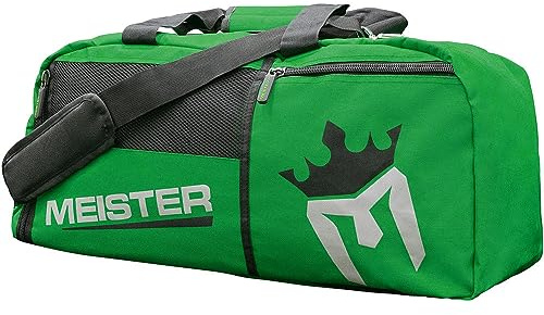 Bolsa Convertible ventilada Meister Duffel/Mochila de Gimnasio – Ideal como Equipaje de Mano, Verde, 26 x 12 x 12