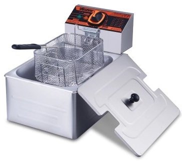 CGOLDENWALL hy-81r 5L Elettrico Commerciale friggitrice elettrica da appoggio in Acciaio Inox Singolo Ristorante Tank 2300 W 220 V