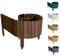 Floranica Rollborder Recinzione in legno flessibile 200 x 30 cm Marrone Legno di pino Bordatura aiuole prato Staccionata in legno Decorazione da giardino per frutteti Palizzata