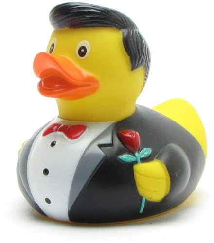 Duckshop I Badeente I Rosenkavalier I Quietscheentchen - L: 8,5 cm