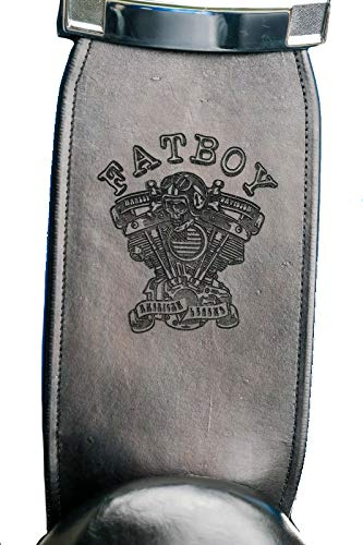 The Dirty Gringo Fatboy Custom Leather Gas Tank Panel Bib Compatible with Harley Davidson Softail