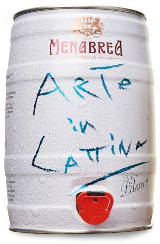 MENABREA - Birra Pils - Arte In Lattina - Fustino da 5L - 5000 ml