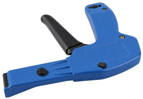 Kabelbinderpistole aus Aluminium mit Nylon Kabelbindern, Blau, Professionell für Elektroinstallationen und Kabelmanagement
