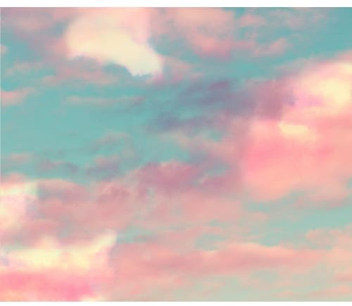 decomonkey Fototapete selbstklebend Abstrakt, 147x105 cm, Himmel Wolken