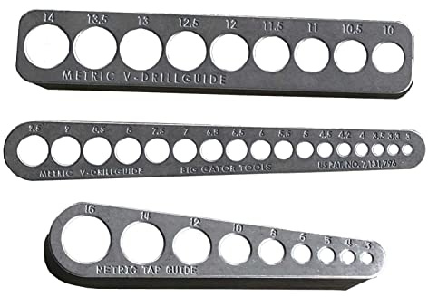 Big Gator Tools Complete Metric Big Gator Set - 3 pc set - Big Gator Tools V-DrillGuides & V-TapGuide
