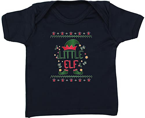 Hippowarehouse Little elf Christmas Outfit Baby Unisex t-Shirt Short Sleeve