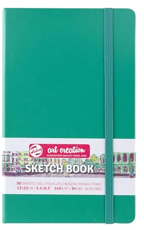 Talens Art Creation Sketchbook 80 Sheets, 13 cm x 21 cm, Forest Green