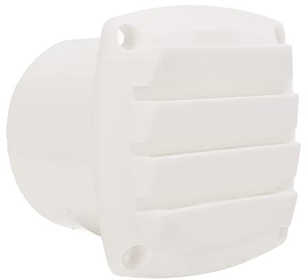 Luftschlauchentlüftung, Runder Marine-Auspuff mit Jalousien für Boote Air Plastic Vent Straight Through Schlauch-Gitter-Shutter Für Boote Wohnwagen Wohnmobil