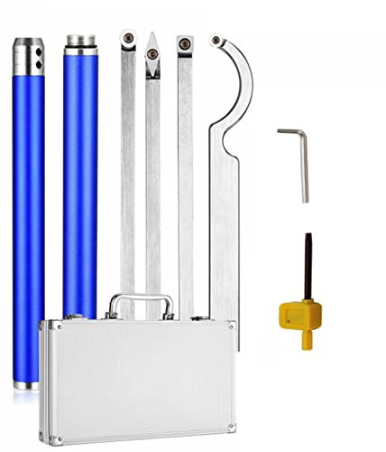 Drechseleisen Drechselmeißel Drehmaschinen Schnitzwerkzeuge 6-Teiliges Set Drehmeißel Für Holz Schärfen Hss Hartmetall Schalenröhre Mit Wendeplatten Hartmetall Ersatzklingen Holzdrehmaschinen