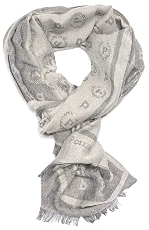 Pollini Sciarpa 180x50 Donna Uomo – Accessorio Invernale – Logo All Over – Morbida e Calda – Collezione Originale
