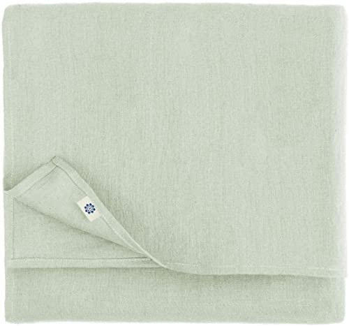 Linen & Cotton Tischdecke Tischwäsche Hygge - Hellgrau, 140x250 cm | 100% Leinen, Tischwäsche Landhausstil, Rechteckig Festliche Frühling/Home, Für Küche Restaurant Cafe Hotel Party Sommer