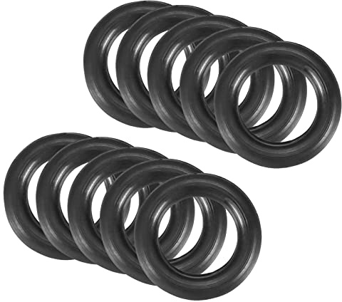 QUARKZMAN 15mm x 9mm x 3mm Nitrile Caoutchouc Joints toriques x 10 Pièces Rond Joint Rondelle pour Robinet Plomberie Réparation Étanchéité Connexion [Noir]