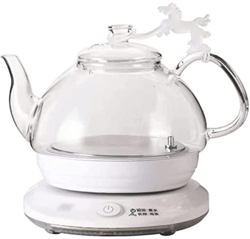 OLOTU Bouilloire Bouilloire électrique Facile à Nettoyer, Bouilloire en Verre Transparent, Chauffe-Eau avec poignée Ergonomique antidérapante Ergonomique