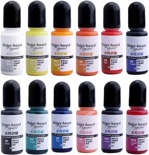 Sobeta Pigment auf Wasserbasis, Zement, Färbung, Rot, Gelb, Schwarz, Grün, Blau, Flüssigfarbe, Gips, Zement, Pigment, Gipspigment