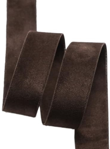Whakano Doppelseitiges Samt Dekoband Schleifenband,Schmuckband, | Geschenkband zum Verpacken Basteln,für Haar-Accessoires,Geburtstag,Party,Hochzeit Dekor,Kaffee C,3,8cm x 10Yards