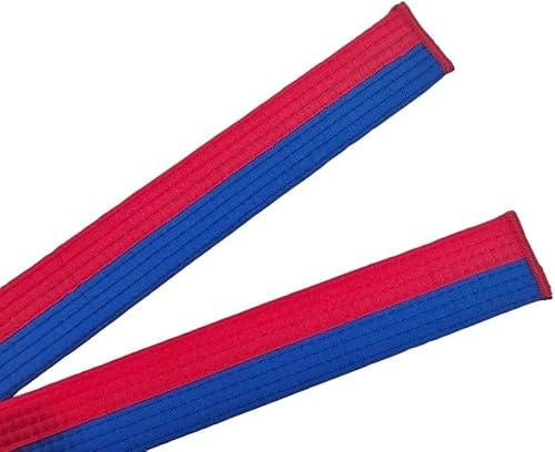 Pandiui23 Professioneller Taekwondo-Karate-Judo-Gürtel, doppelte Umwicklung, Kampfkunst, Streifen, Sportgürtel