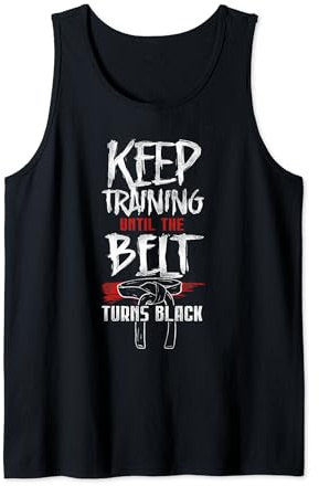 Keep Training Until the Belt Turns Black Aikido Black Belt Tank Top