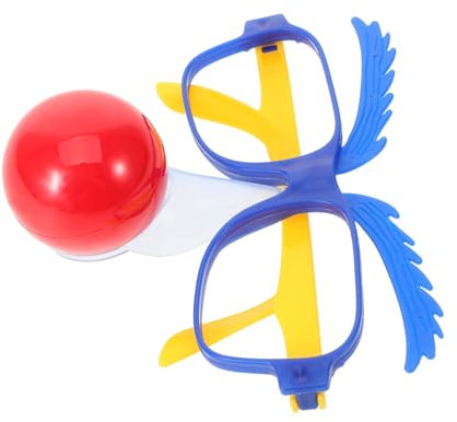 LIFKOME Clownbrille Mit Nase Lustige Kostümbrille Für Partys Und Karneval Robuste Und Wiederverwendbare Cosplay-requisite Für Halloween Und Feierlichkeiten Spaßiger Party-accessoire