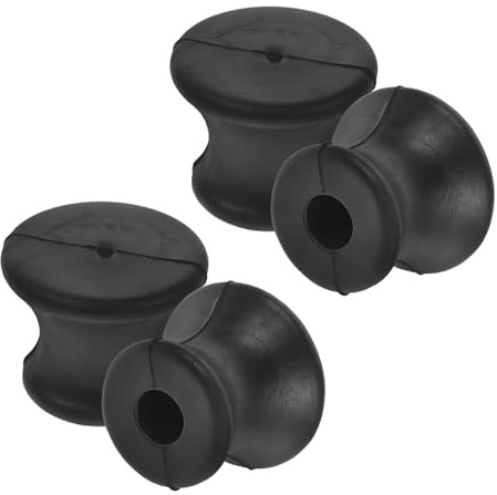 Gummi Stimmgabelhalter mit Stabiler Basis, 4 Stück Packung Schwarz | Universelles Zubehör für Stimmgabeln, Tragbar und Vielseitig, für Instrumentenstimmung und Klangtherapie