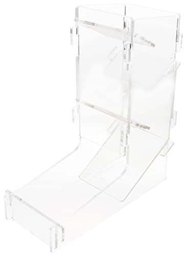 FUNNETOYU Torre Per Dadi in Acrilico Trasparente, Accessorio Per Giochi Di Ruolo Da Tavolo, Piccola Torre Porta Dadi Per Intrattenimento Domestico e Da Bar