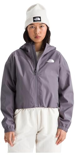 The North Face Women's Quest Mono Cropped Jacket, Transcendent Grey, Medium