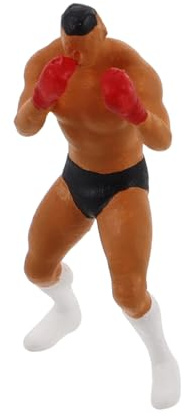 BESPORTBLE Miniature Di Pugilato in Scala Figure Realistiche Per Diorami Piccole Statuette Di Persone Per Accessori Per Modellini Di Treni