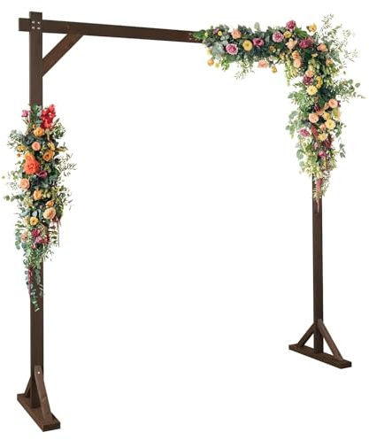 Arche de mariage carrée en bois pour décoration de jardin