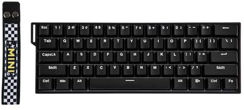 EPOMAKER Aula MINI60 HE Hall Effect Gaming Keyboard, 2,4 GHz/BT, 8 K Hz Polling, SOCD & DKS, justerbar aktivering och snabb trigger, PBT-tangentkapsel, 60 % trådlöst mekaniskt tangentbord för Win/Mac